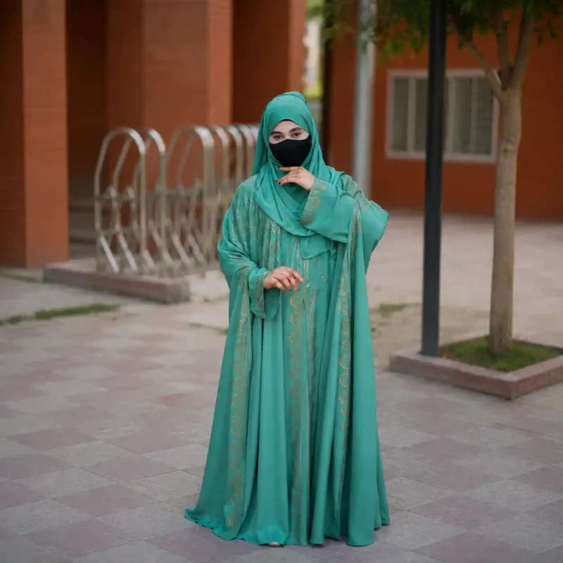 Emerald Persia Luxury Abaya Set