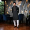 Midnight Noir Luxury Italian Panjabi