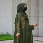 Olive Royale Luxury Persian Abaya Set