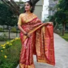 Rajkumari Gulnaar Katan Silk Saree