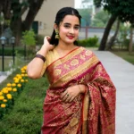Rajkumari Gulnaar Katan Silk Saree
