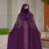 Royal Amethyst Luxury Persian Abaya Set