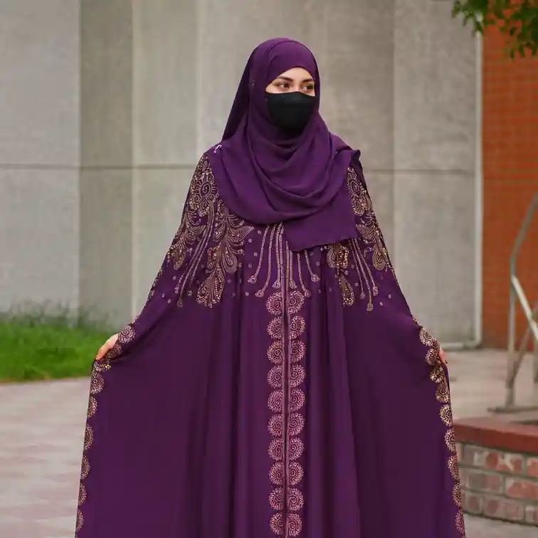 Royal Amethyst Luxury Persian Abaya Set