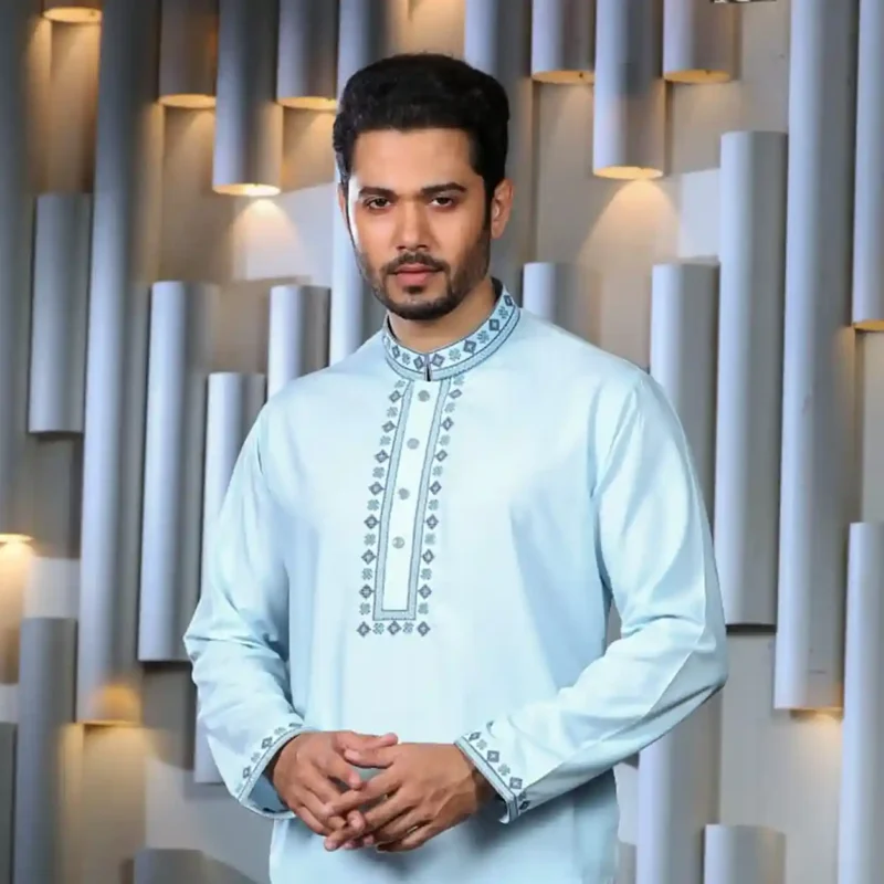 Sky Azure Luxury Original Pakistani Panjabi