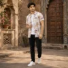 Desert Mosaic Digital Print Premium Half Sleeve Shirt