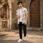 Desert Mosaic Digital Print Premium Half Sleeve Shirt